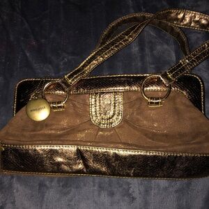 Tan/Gold Nine-West gold and beige